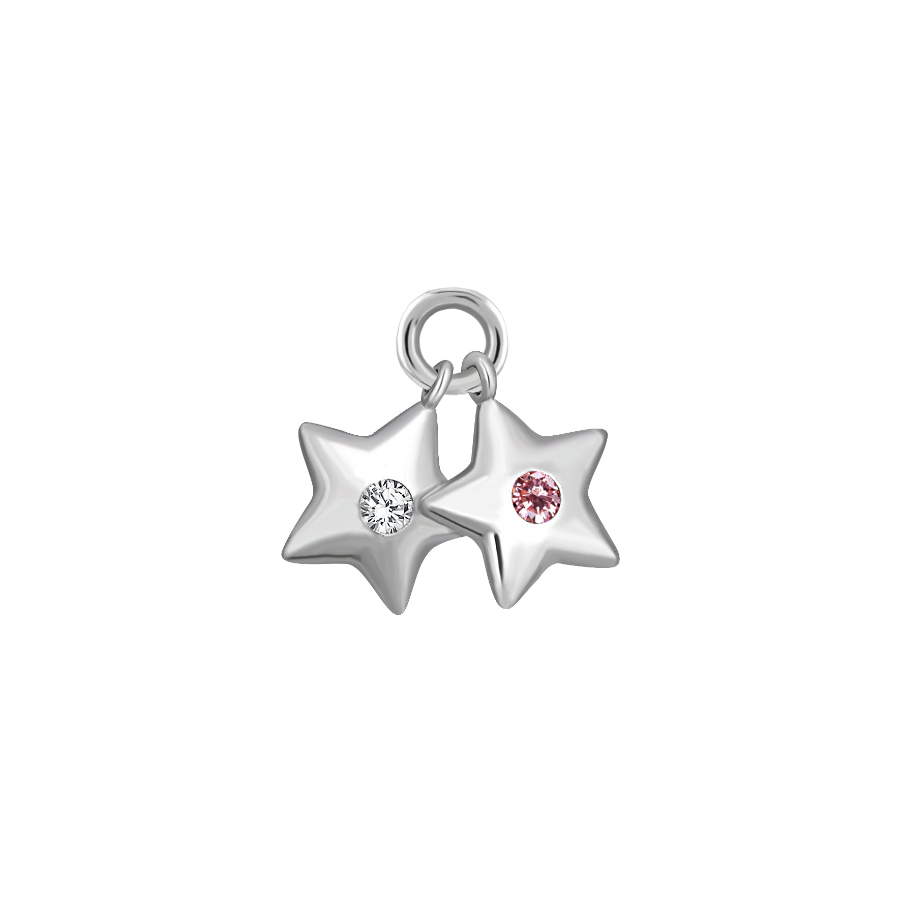 Double star Charm - Silver