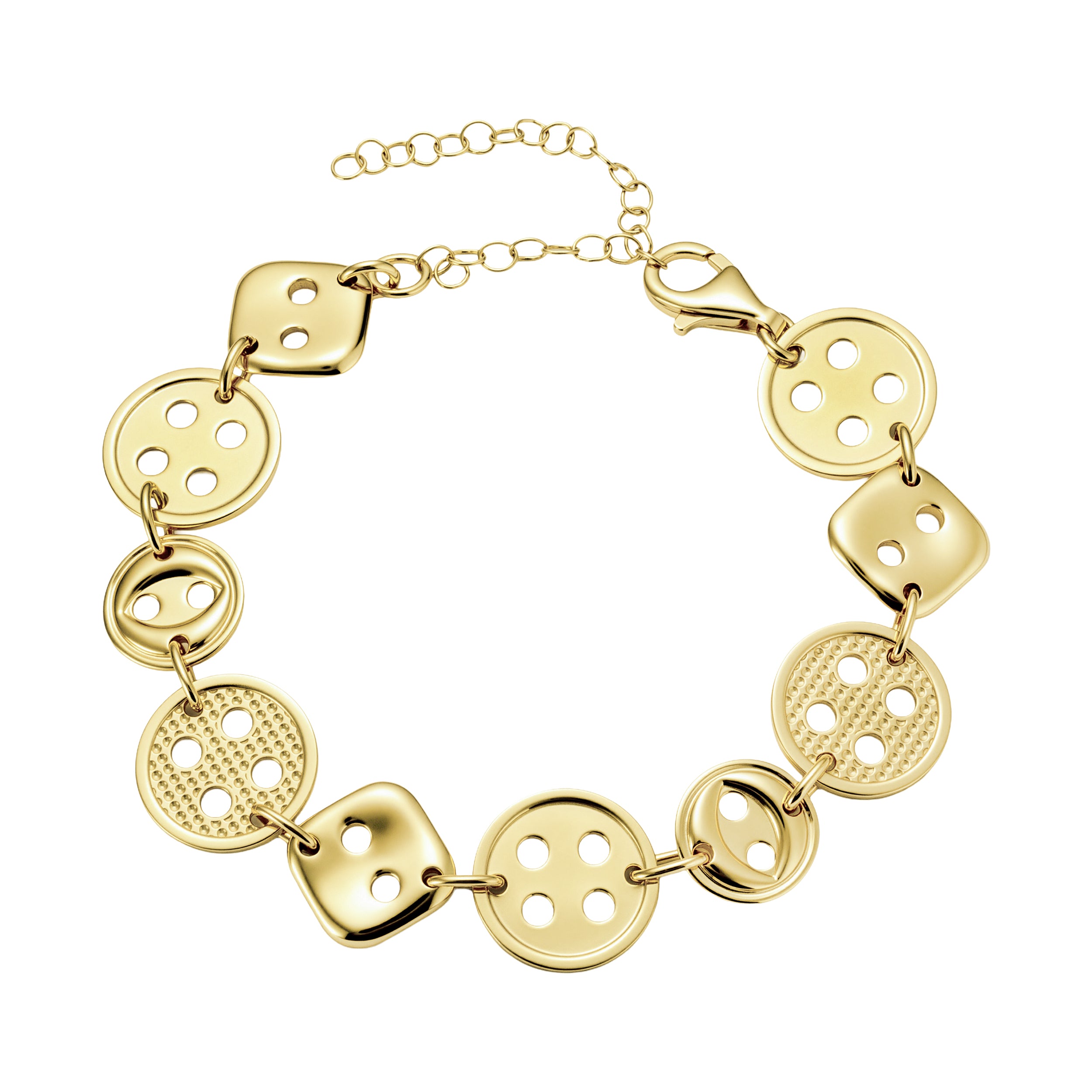 Button Bileklik - Gold