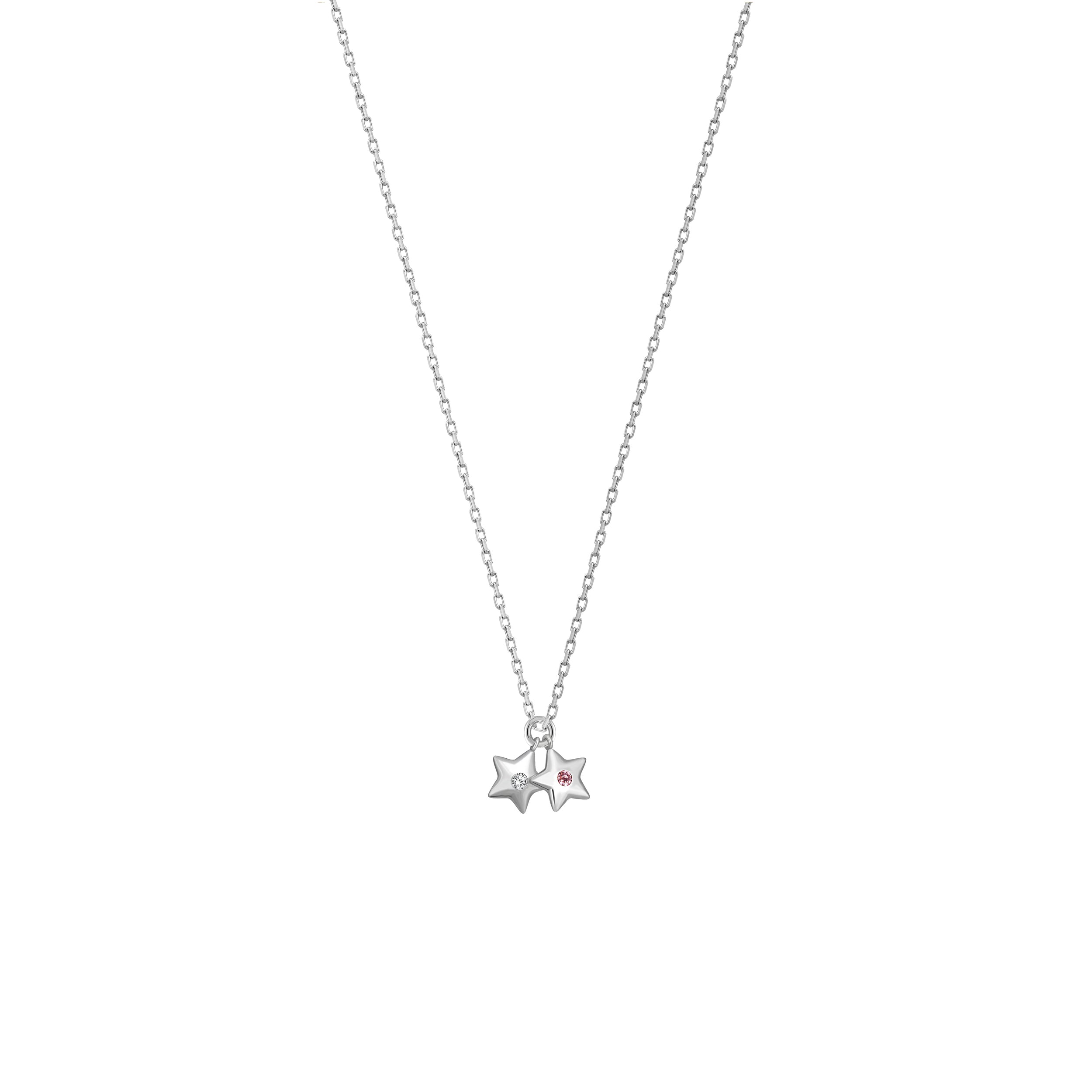 Double star Kolye - Silver