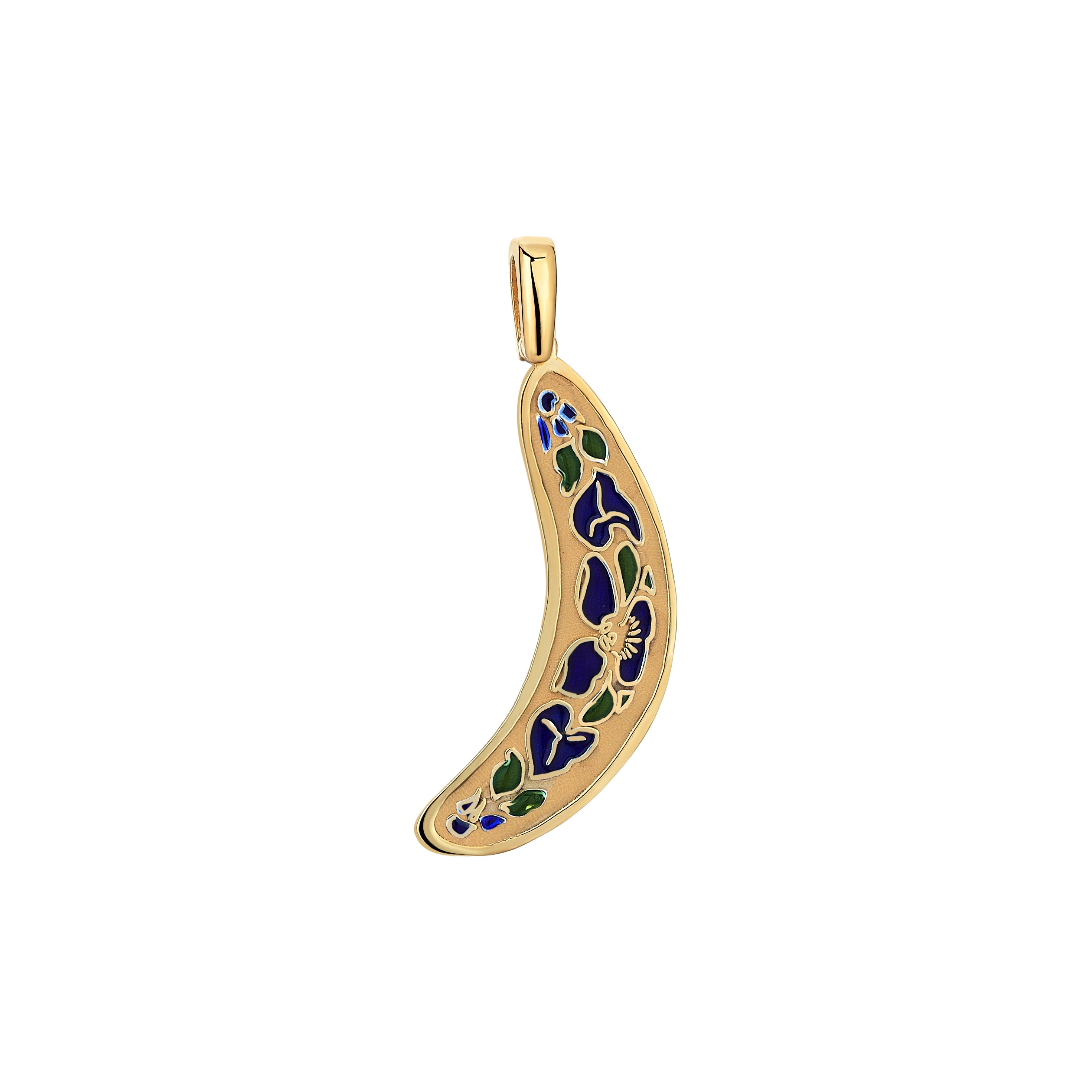 Banana Bread Keramic Charm - Gold