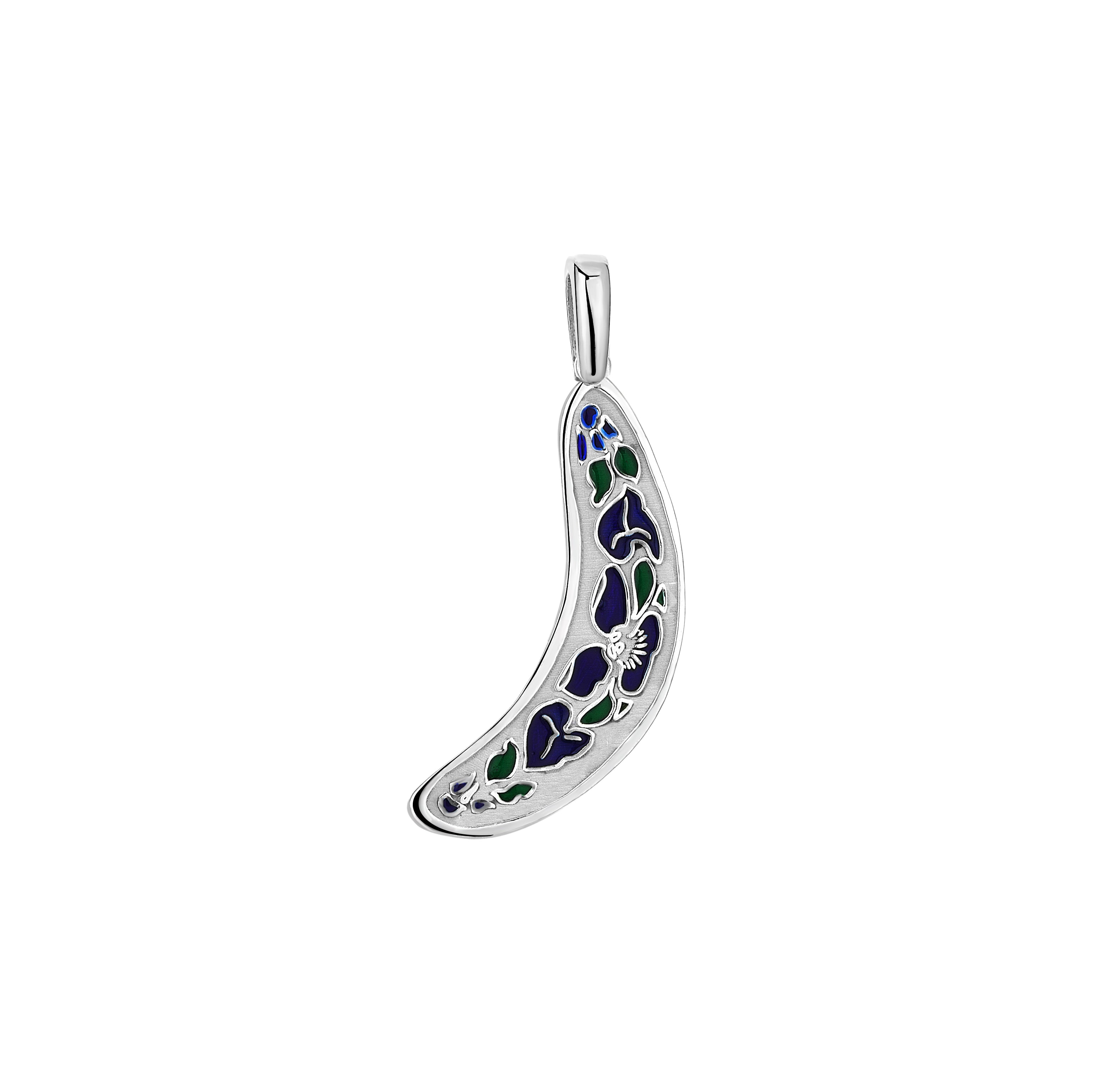 Banana Bread Keramic Charm - Silver