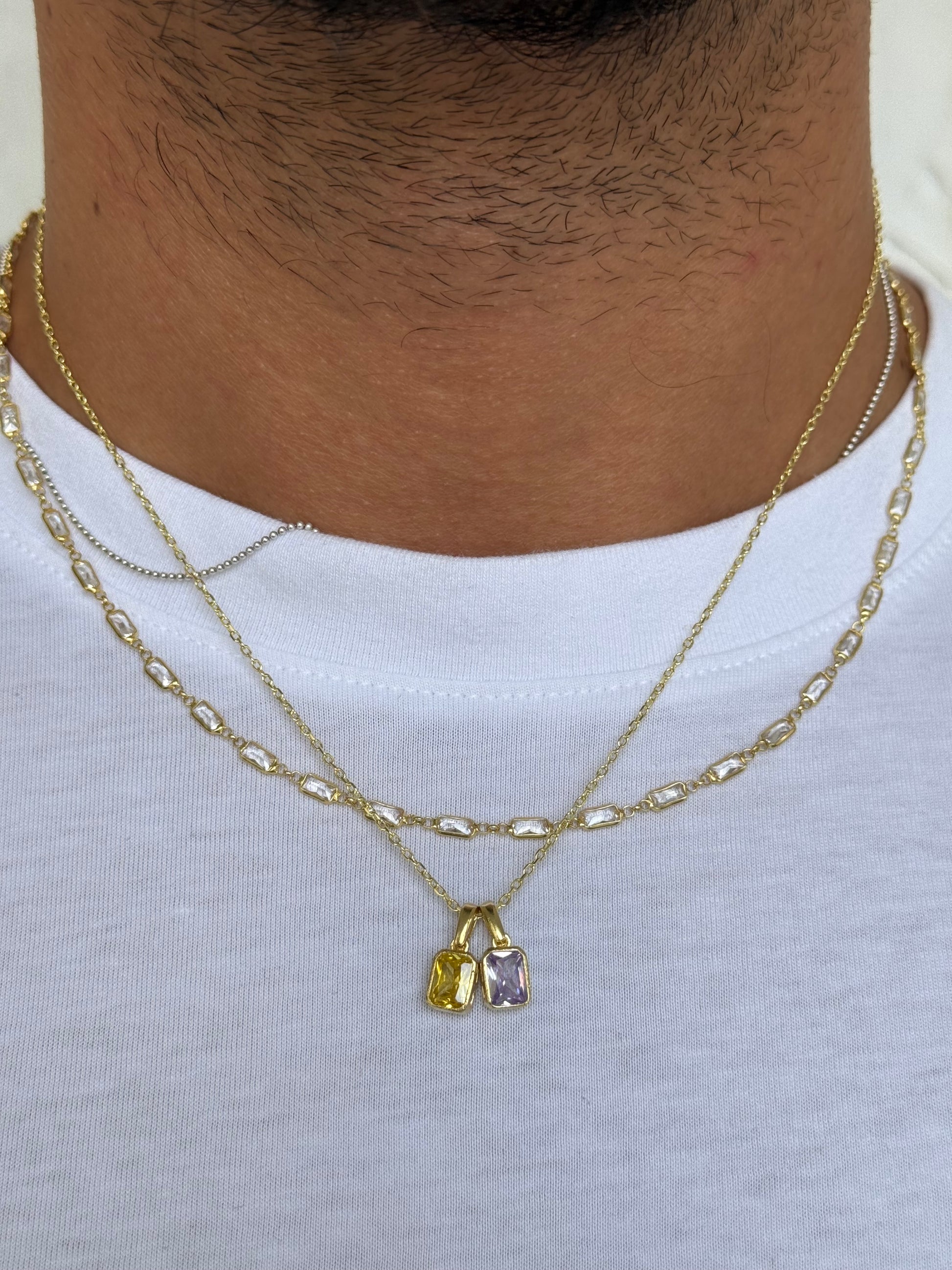 Stone Zincir - Silver