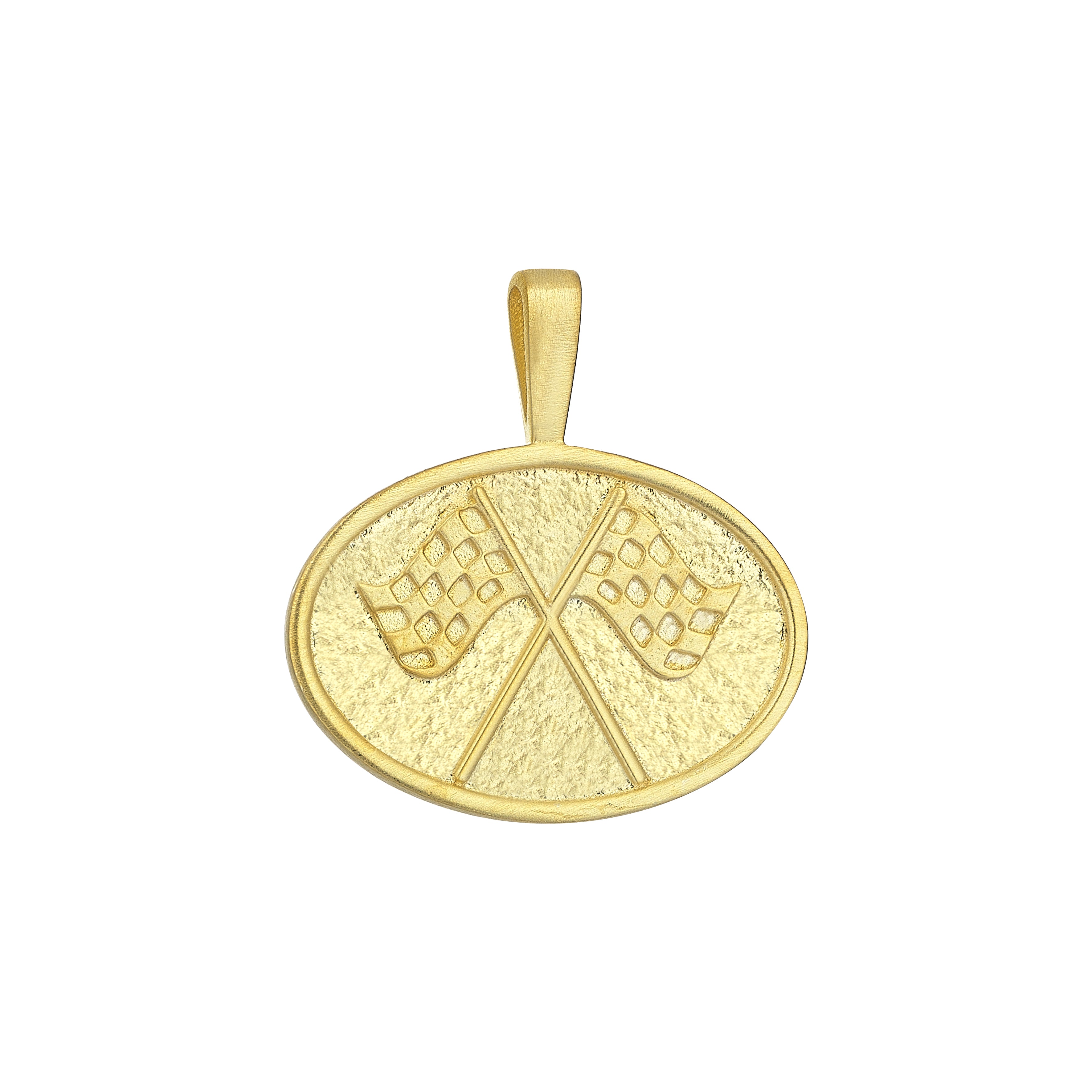 Dapper Flag charm - Gold