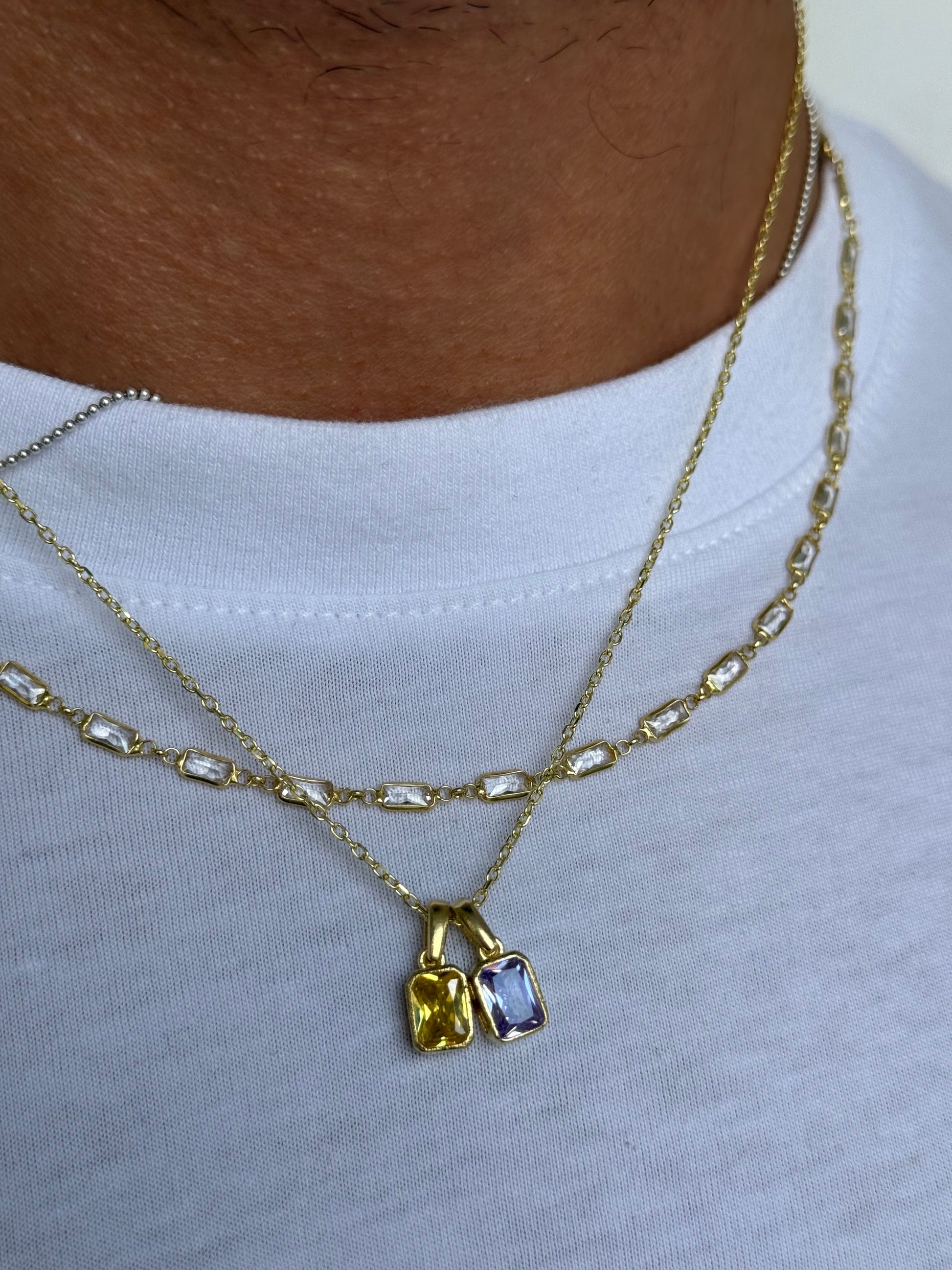 Stone Zincir - Silver