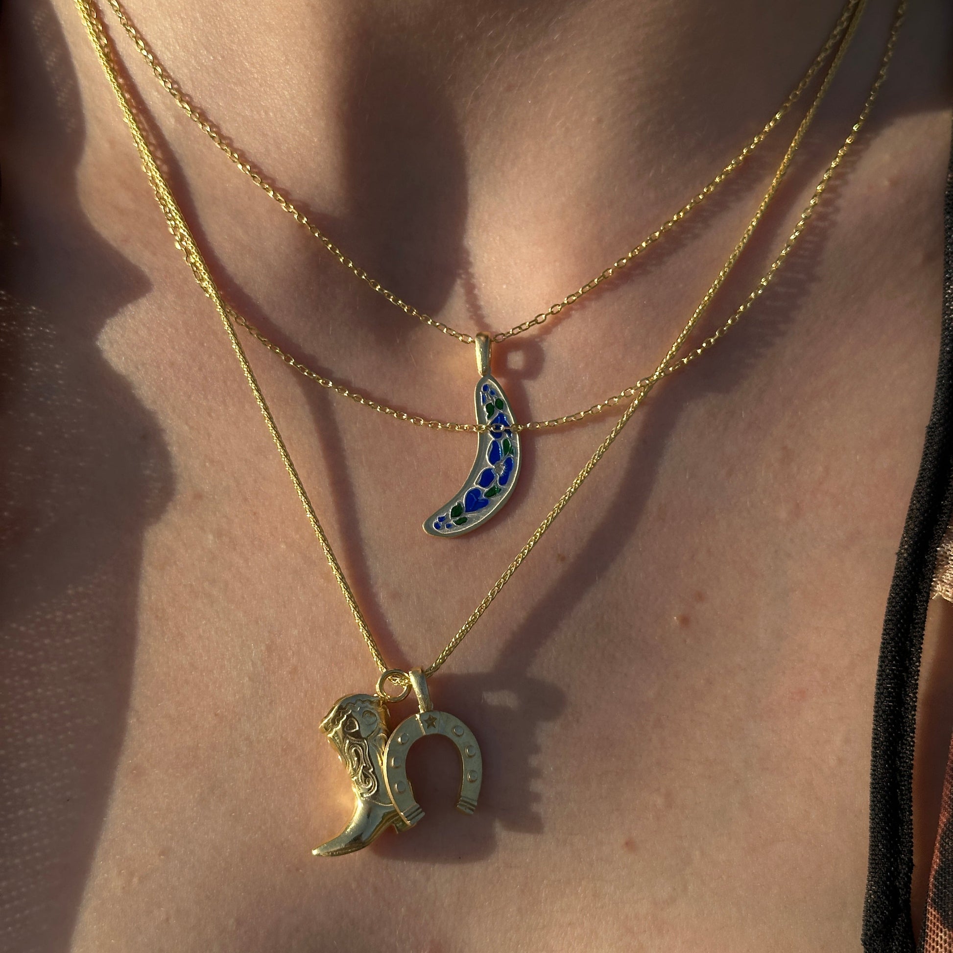 Banana Bread Keramic Kolye - Silver