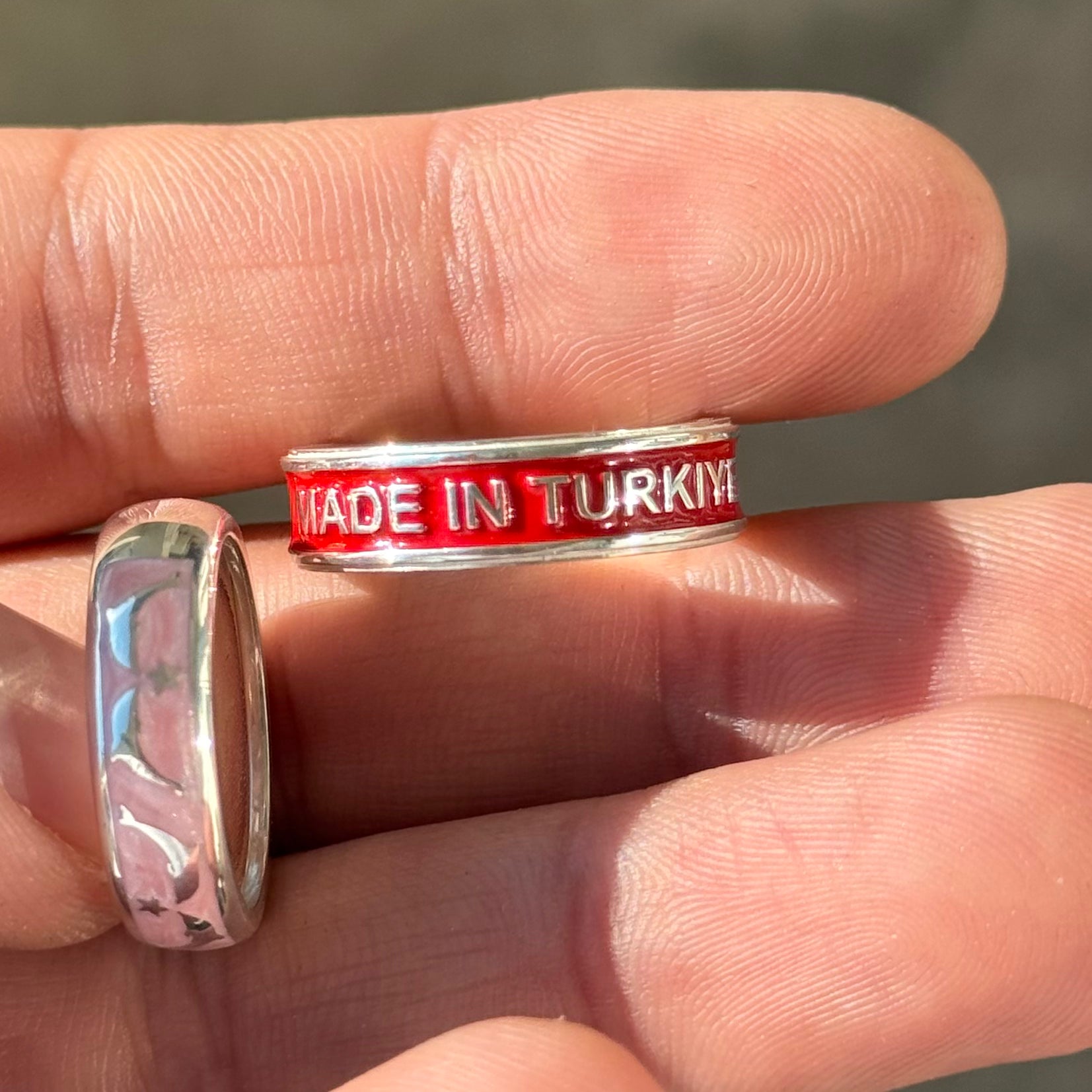 Made In TÜRKİYE Yüzük - Silver