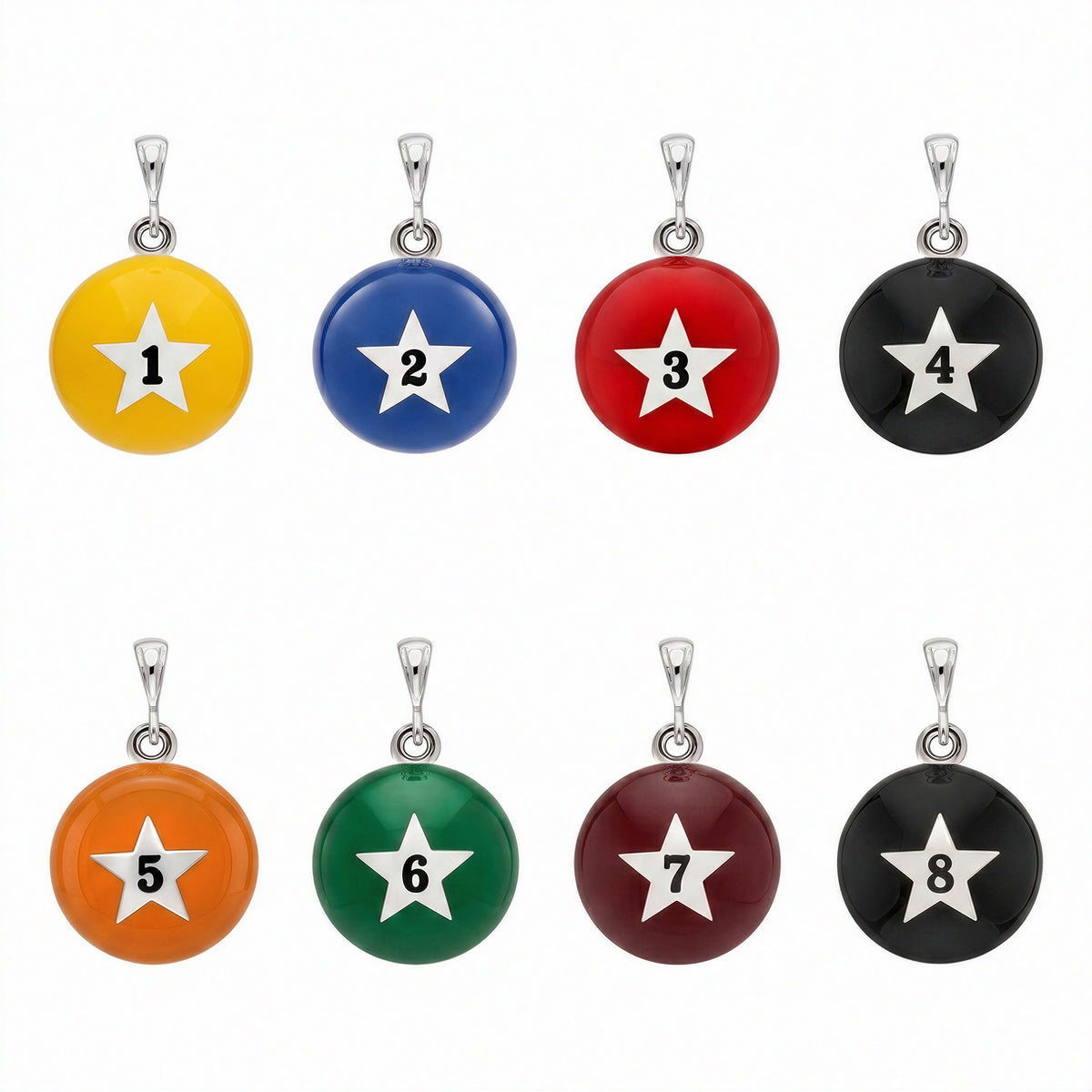 Lucky Orbs Charm - Silver