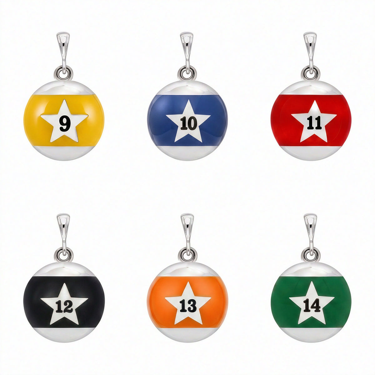 Lucky Orbs Charm - Silver
