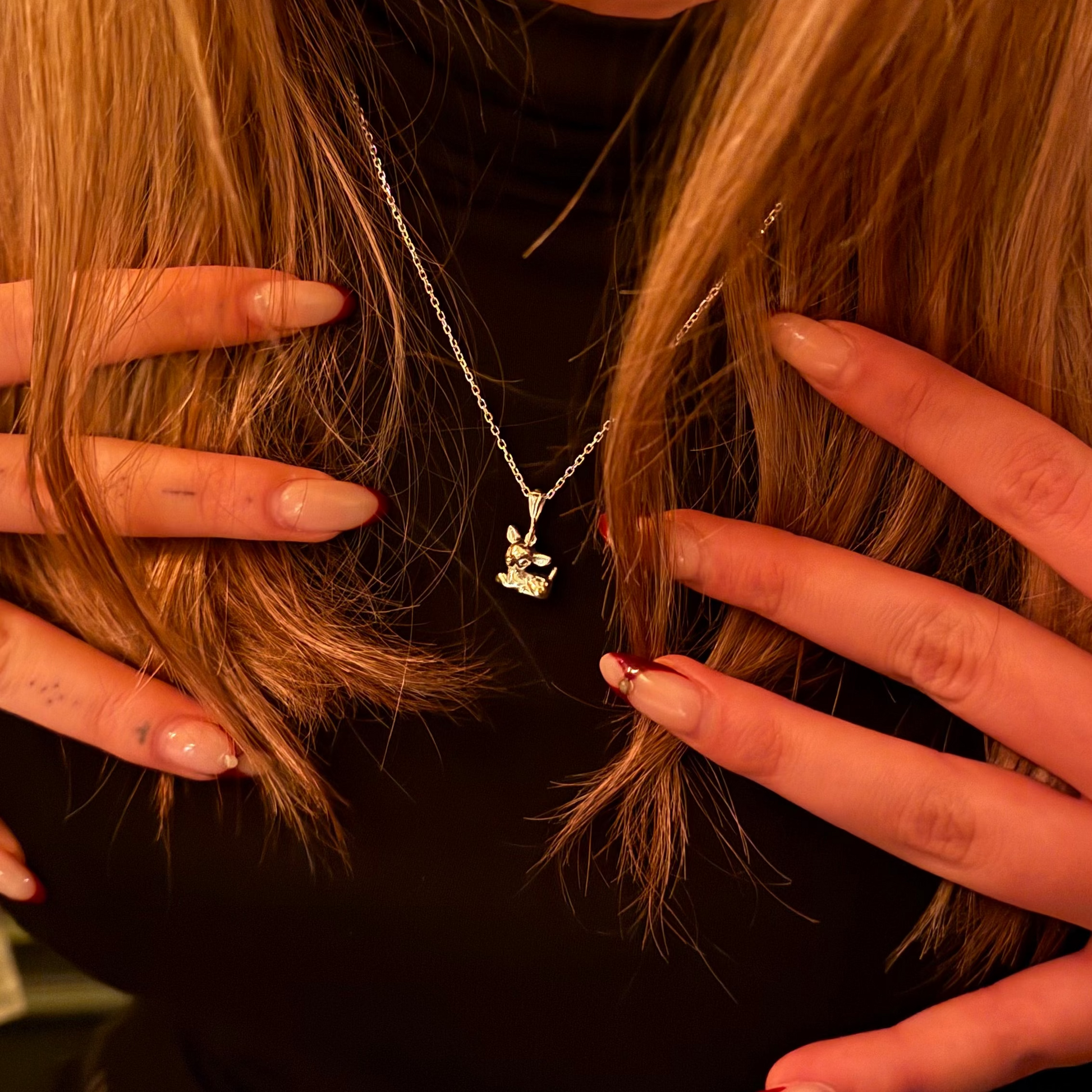 Baby Fawnie Charm - Silver