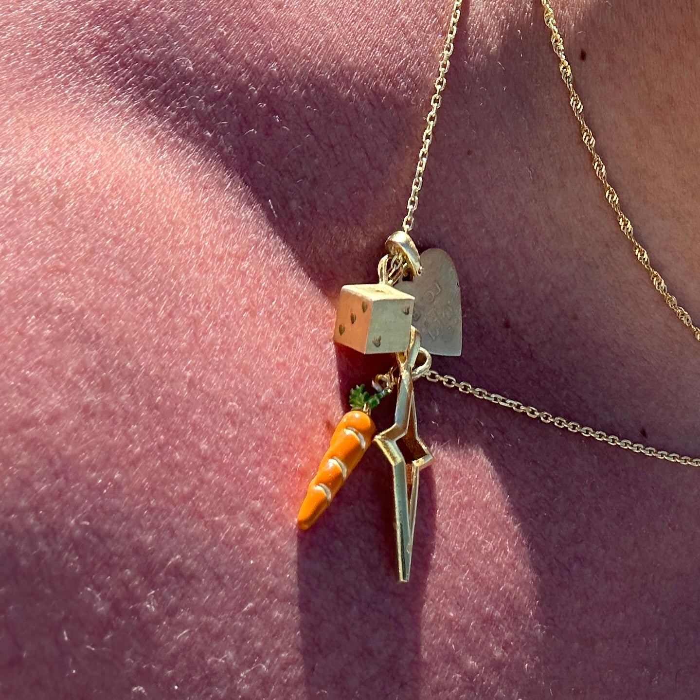 Sweet Dice Bo** Charm - Gold