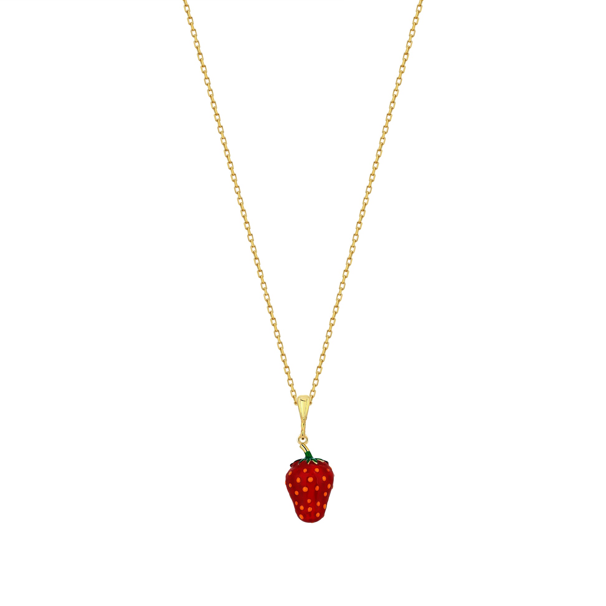 Strawbery Kolye - Gold