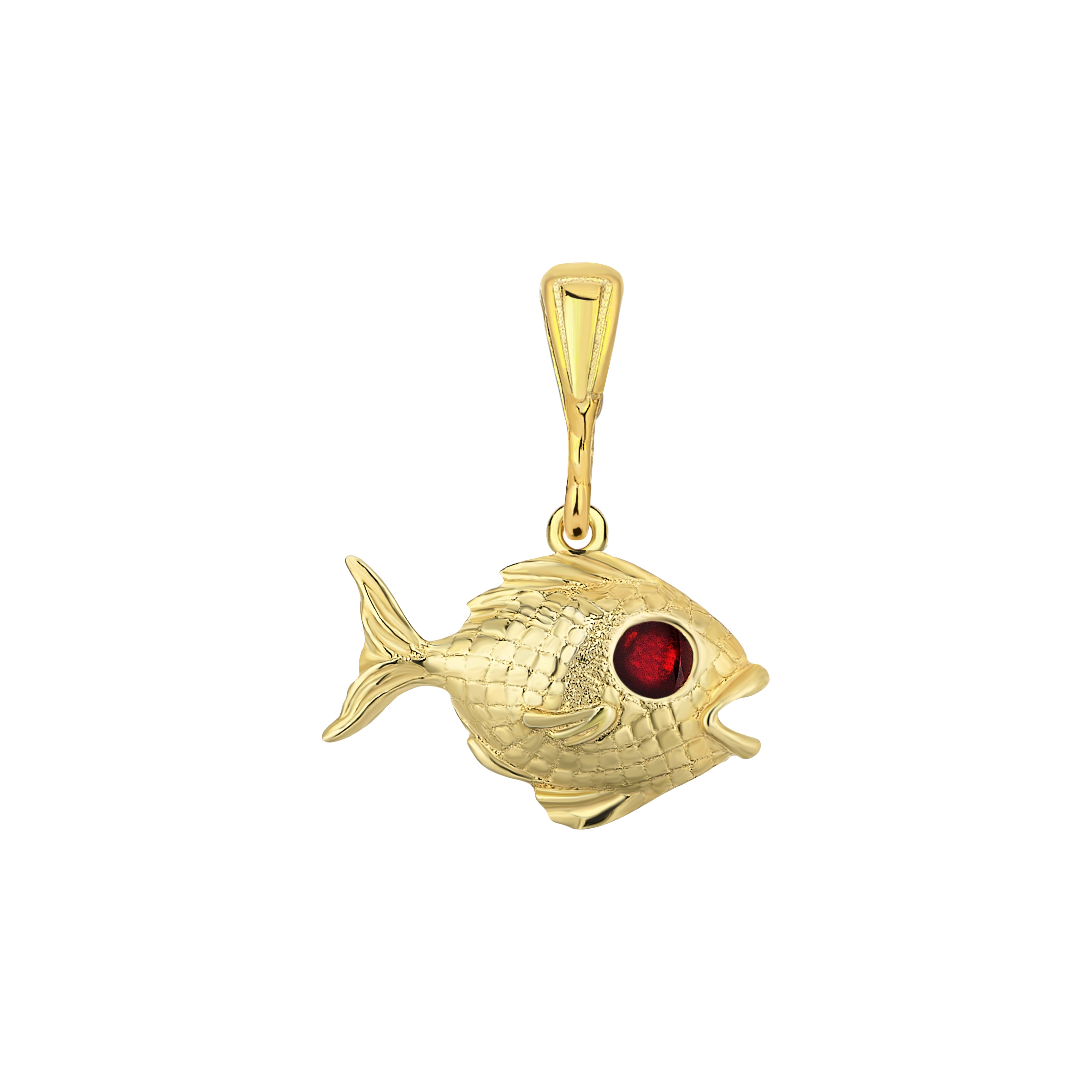 Big Fish Charm - Gold
