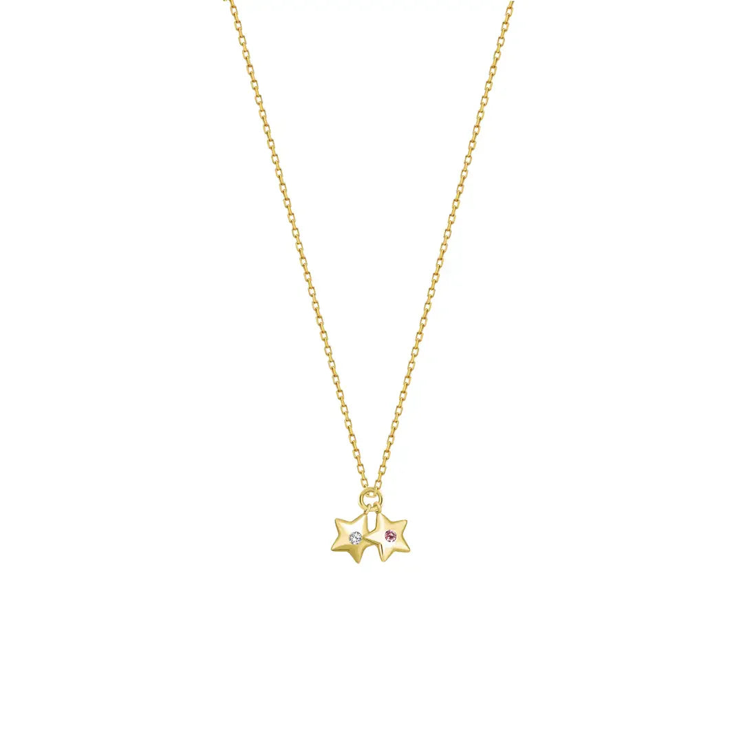 Double Star Kolye - Gold