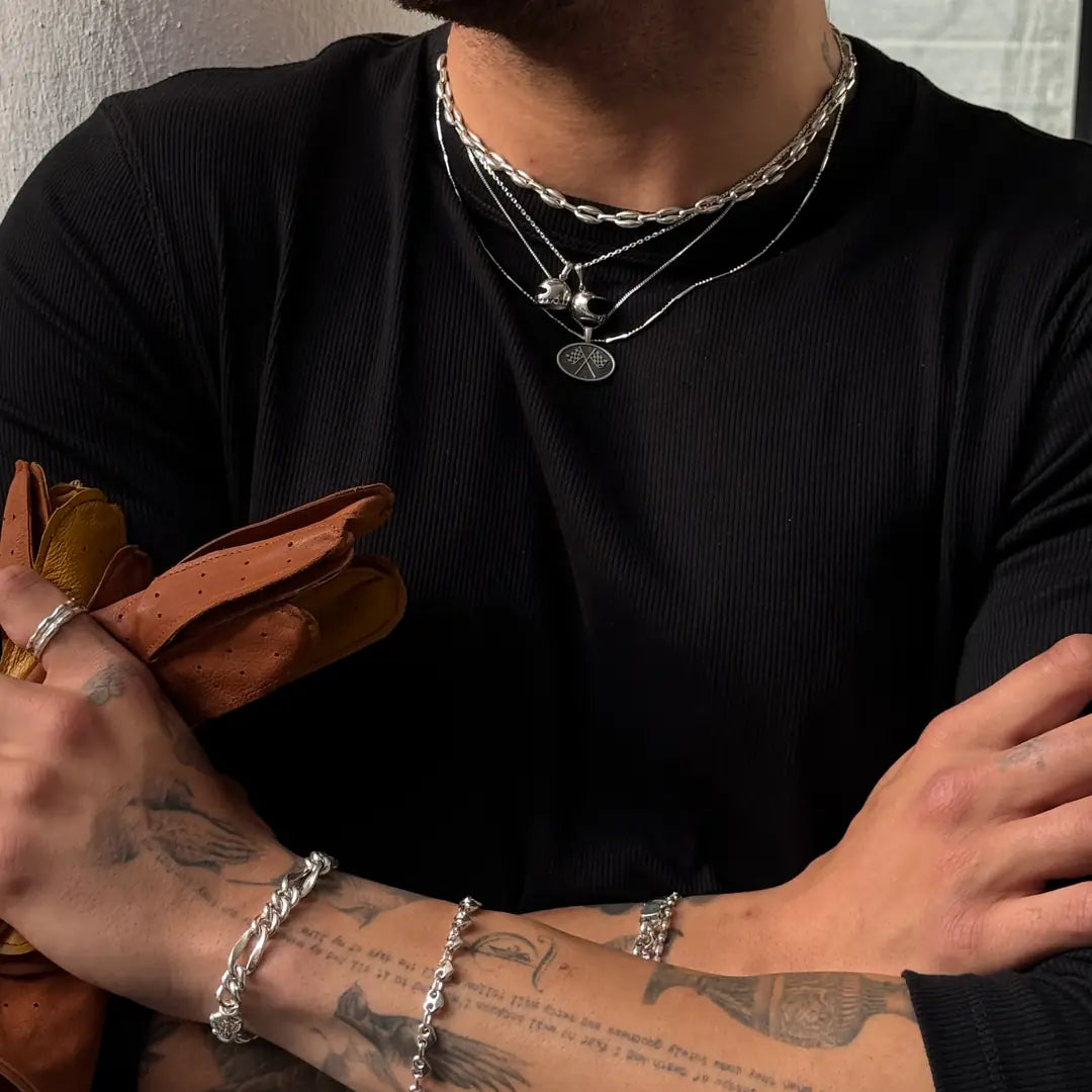 Dapper Flag Kolye - Silver