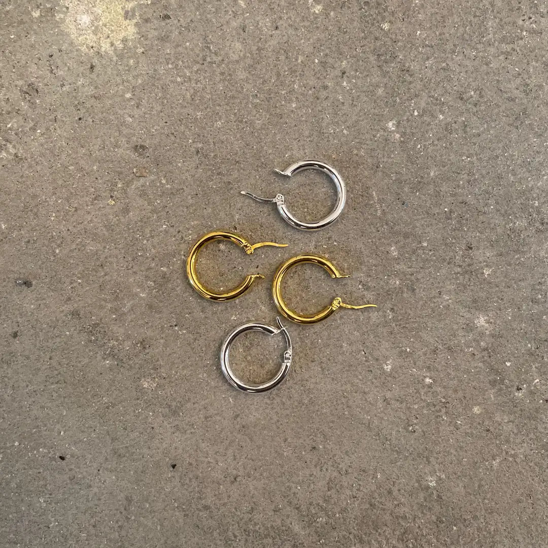 Skın Hoop Küpe - Gold