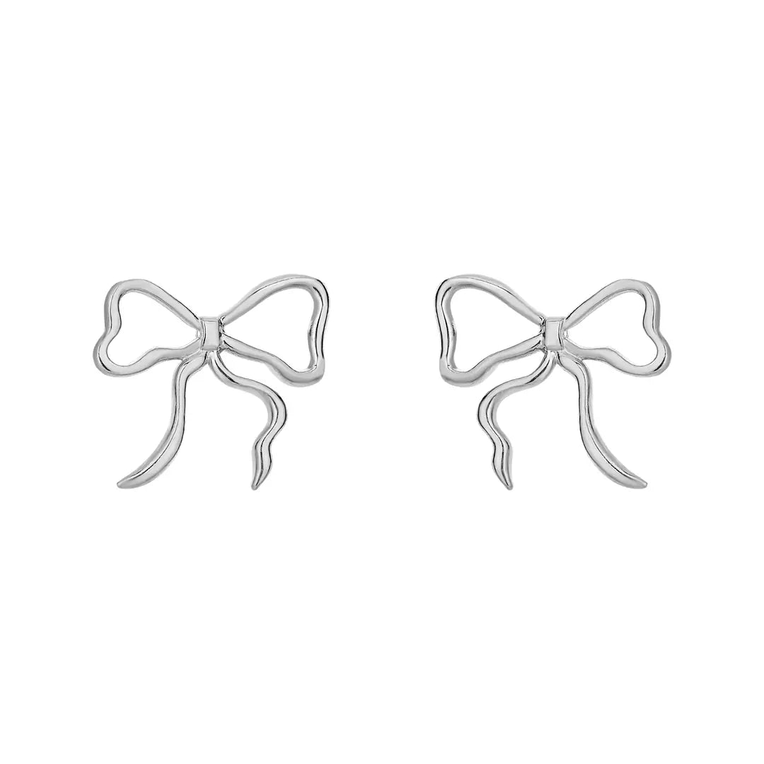 Ribbon Küpe - Silver