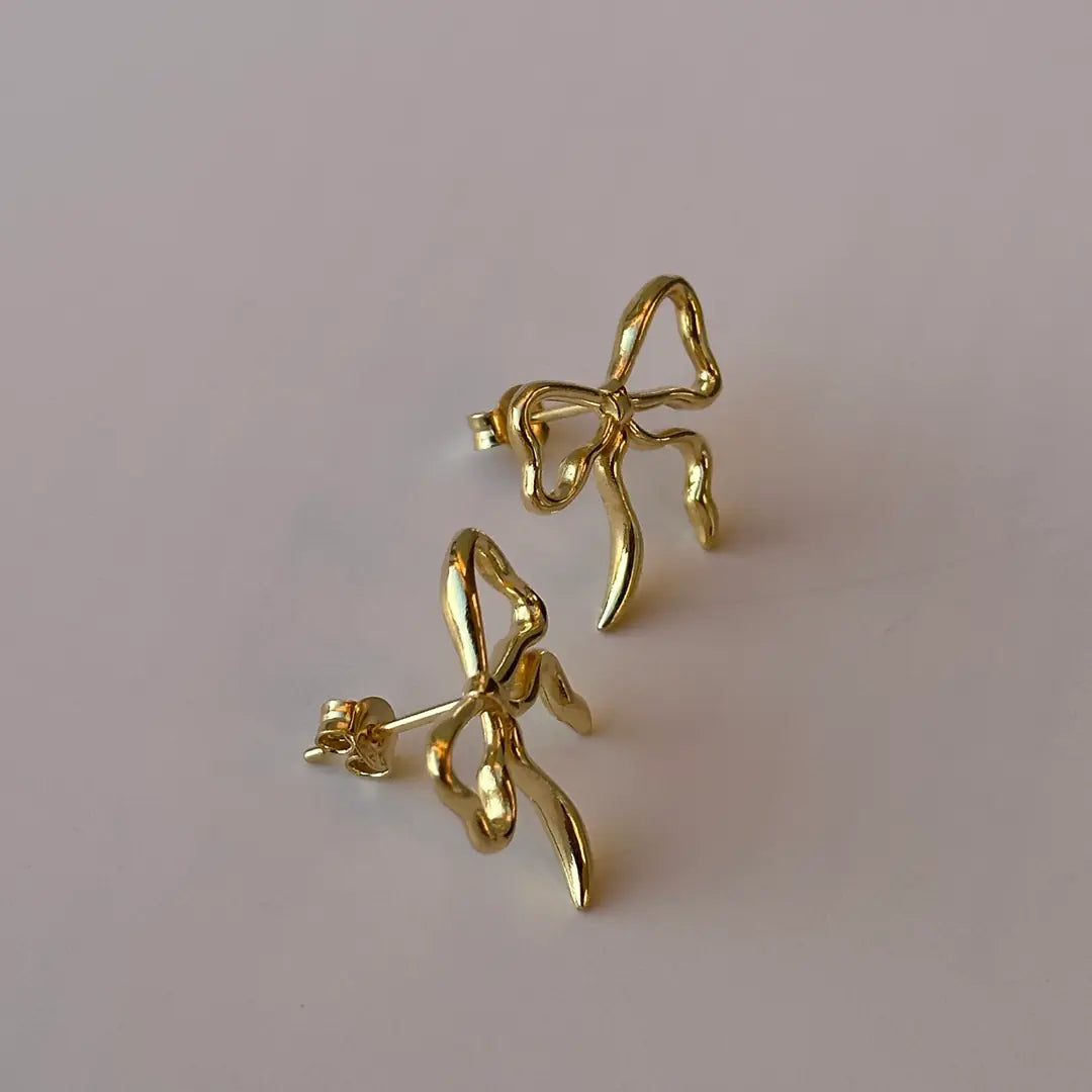 Ribbon Küpe - Silver