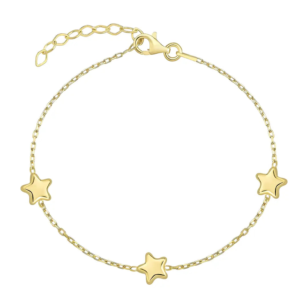 Triple Star Bileklik - Gold
