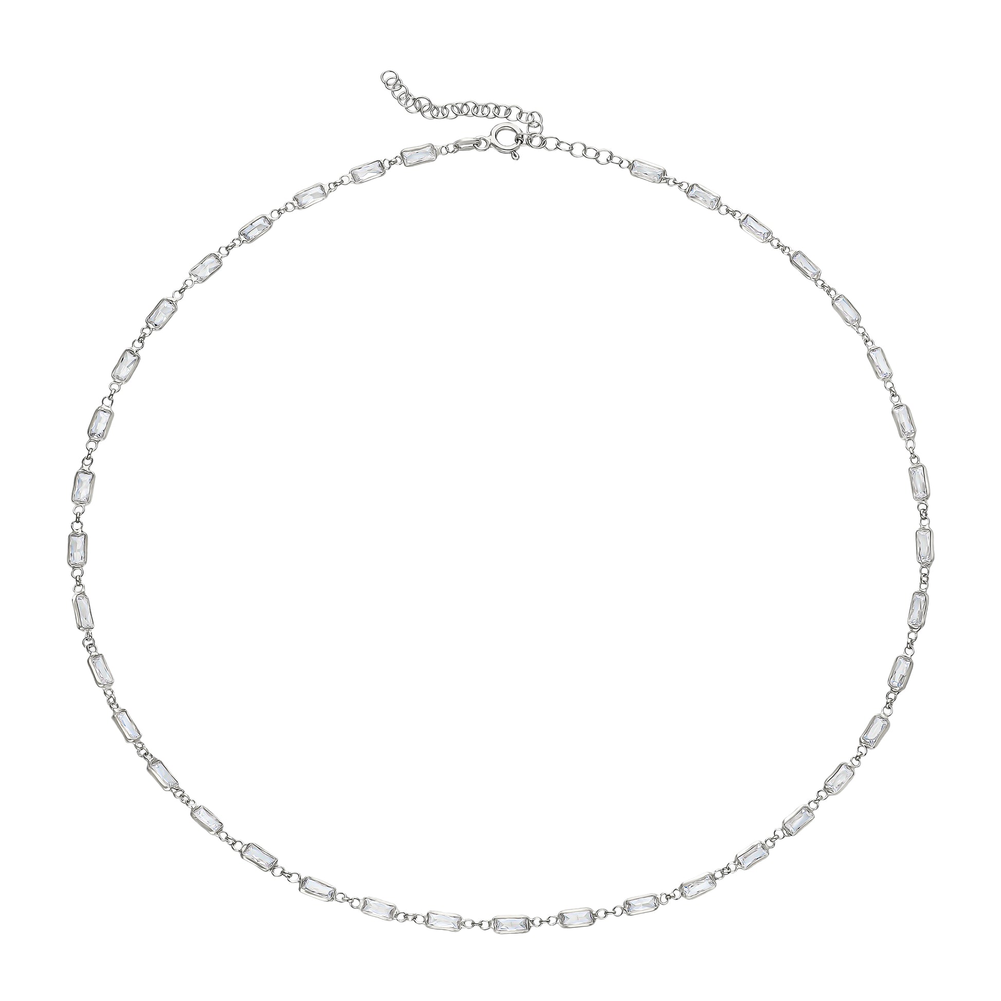 Stone Zincir - Silver